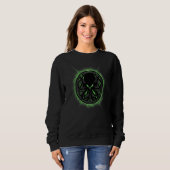 Cthulhu Steampunk Kraken Green Flames Sweatshirt (Vorne ganz)