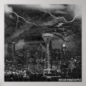 Cthulhu Storms Seattle Poster (Vorne)