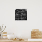 Cthulhu Storms Seattle Poster (Küche)