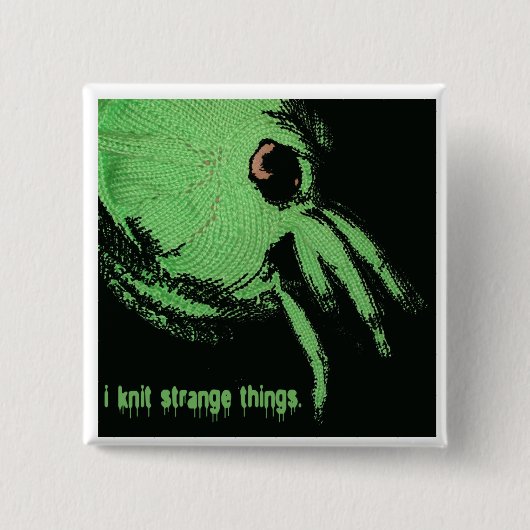 cthulhu Strickknopf Button (Vorderseite)