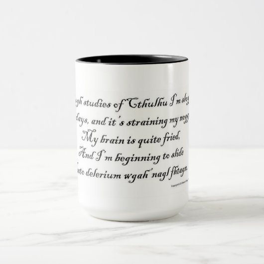 Cthulhu Studies Limerick Tasse (Zentrum)