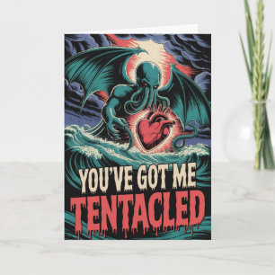 Cthulhu Tentakel-Valentinstag-Lovecraft-Humor-Kart Karte