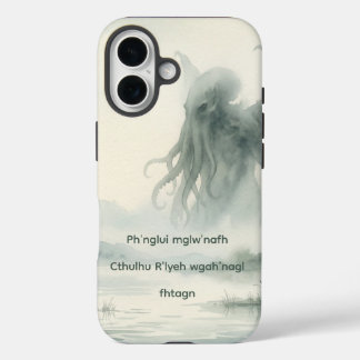 Cthulhu traumhafte Wasserfarbe Lovecraft  iPhone 16 Hülle