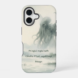 Cthulhu traumhafte Wasserfarbe Lovecraft iPhone 16 Hülle