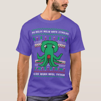 Cthulhu Ugly Christmas Sweater Funny Christmas T-Shirt