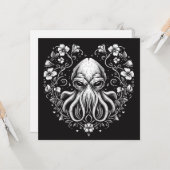 Cthulhu Valentine Lovecraft Horror Herz geformt Karte (Vorderseite/Rückseite Beispiel)