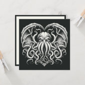 Cthulhu Valentine Lovecraft Horror Karte (Vorderseite/Rückseite Beispiel)