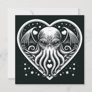 Cthulhu Valentinstag Lovecraft Horror Karte