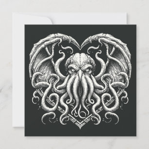 Cthulhu Valentinstag Lovecraft Horror Karte