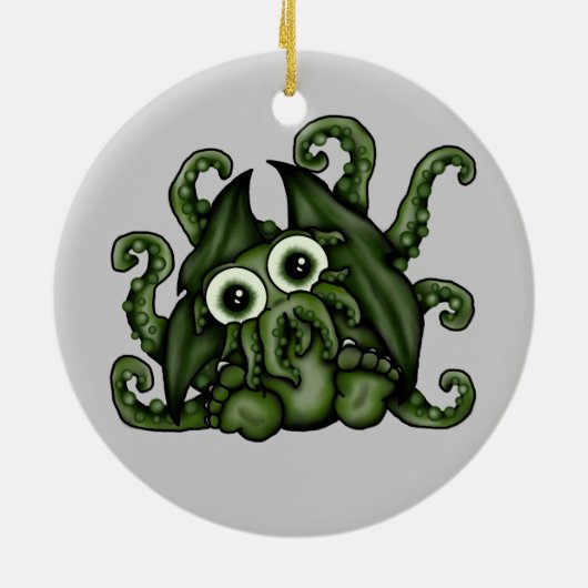 Cthulhu Verzierung Keramikornament (Hinten)