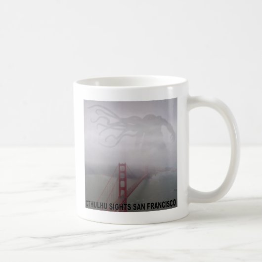 Cthulhu visiert San Francisco an Kaffeetasse (Rechts)