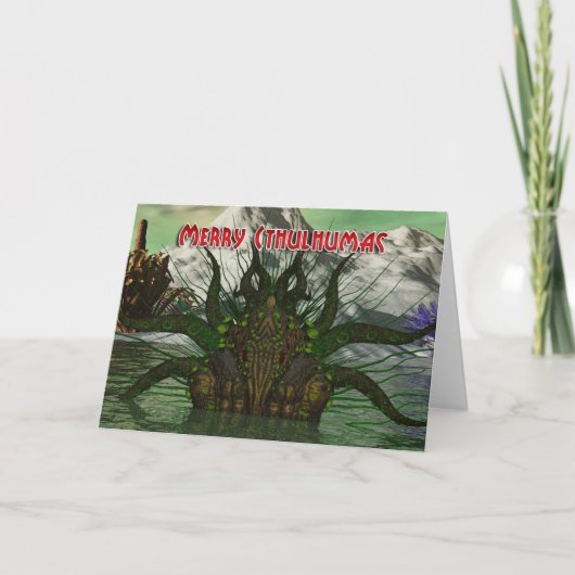 Cthulhu Weihnachtskarte - Cthulhu Feiertagskarte (Vorderseite)