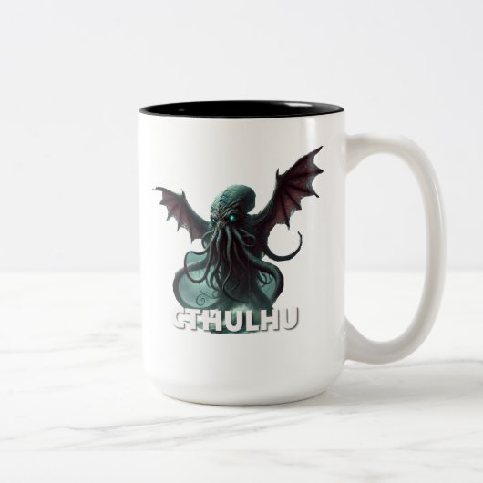 Cthulhu Zweifarbige Tasse (Rechts)