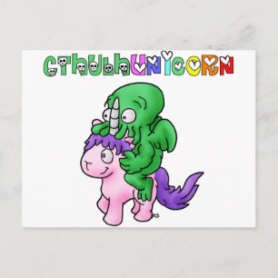 CthulhUnicorn - Jeux de Mots - Francois Ville Postkarte