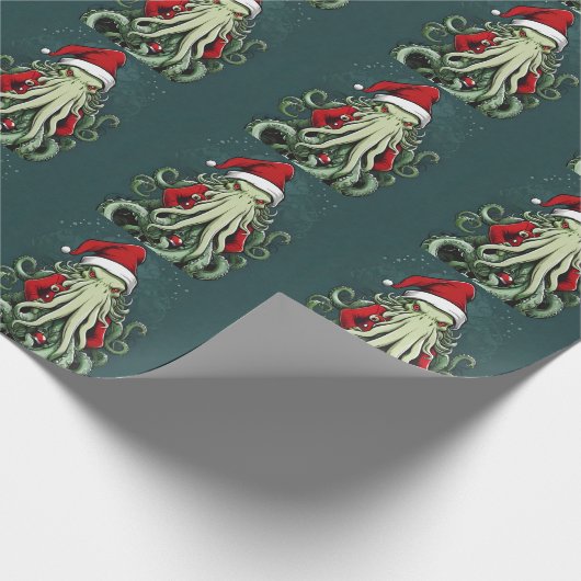 Cthulhus Yuletide Reign: Ein erschreckendes Weihna Geschenkpapier (Ecke)