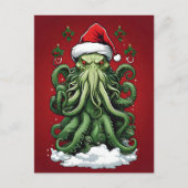 Cthulhus Yuletide Reign: Ein erschreckendes Weihna Postkarte (Vorderseite)