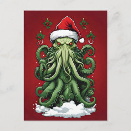 Cthulhus Yuletide Reign: Ein erschreckendes Weihna Postkarte