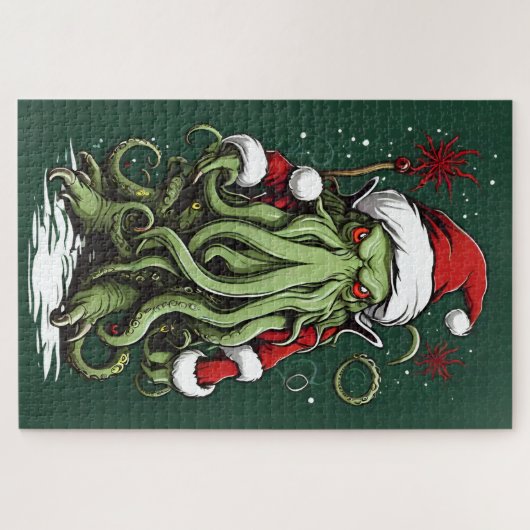 Cthulhus Yuletide Reign: Ein erschreckendes Weihna Puzzle (Horizontal)