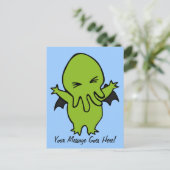 Cthulie Postkarte (Stehend Vorderseite)