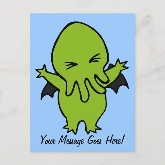 Cthulie Postkarte (Vorderseite)