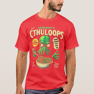 Cthuloops Frühstücksflocken-Parodie für Horror-Fan T-Shirt