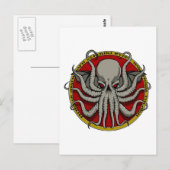 Cthulu Wappen Postkarte (Vorne/Hinten)