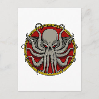 Cthulu Wappen Postkarte