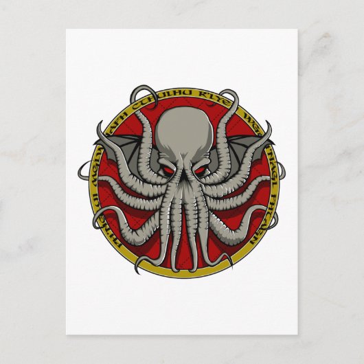 Cthulu Wappen Postkarte (Vorderseite)