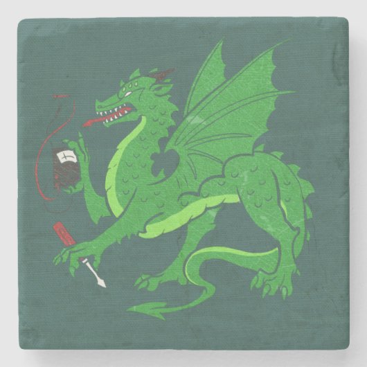 CTM "mittelalterlicher" Entwurfs-SteinUntersetzer Steinuntersetzer (Vorderseite)