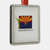 CTR ARIZONAS PHOENIX AUFTRAG-LDS SILBERNES ORNAMENT (Rechts)
