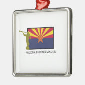 CTR ARIZONAS PHOENIX AUFTRAG-LDS SILBERNES ORNAMENT (Links)