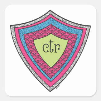 CTR-Aufkleber Quadratischer Aufkleber