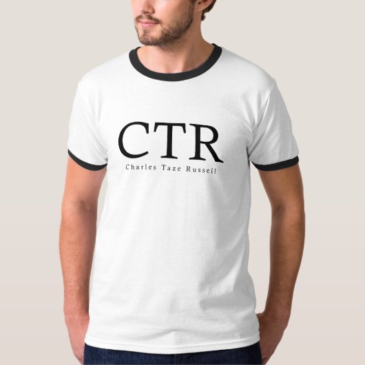 CTR - Charles Taze Russell T-Shirt (Vorderseite)