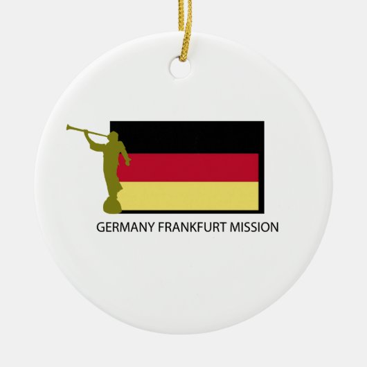 CTR DEUTSCHLANDS FRANKFURT AUFTRAG-LDS KERAMIKORNAMENT (Vorne)