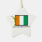 CTR DIE ELFENBEINKÜSTE-ABIDJAN-AUFTRAG-LDS KERAMIKORNAMENT (Rechts)