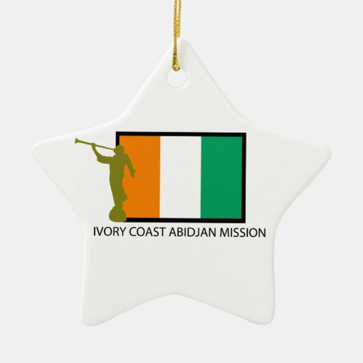 CTR DIE ELFENBEINKÜSTE-ABIDJAN-AUFTRAG-LDS KERAMIKORNAMENT (Vorne)