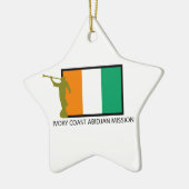 CTR DIE ELFENBEINKÜSTE-ABIDJAN-AUFTRAG-LDS KERAMIKORNAMENT (Links)