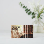 CTR Grunge01- Sepia Visitenkarte (Stehend Vorderseite)