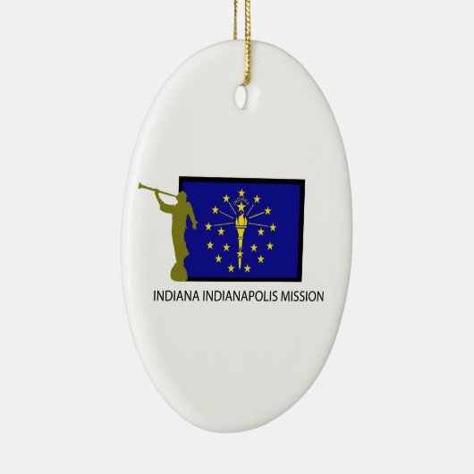 CTR INDIANAS INDIANAPOLIS AUFTRAG-LDS KERAMIK ORNAMENT (Rechts)