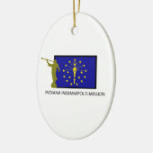 CTR INDIANAS INDIANAPOLIS AUFTRAG-LDS KERAMIK ORNAMENT (Links)