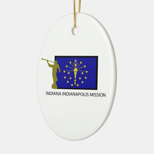 CTR INDIANAS INDIANAPOLIS AUFTRAG-LDS KERAMIK ORNAMENT (Links)