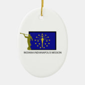 CTR INDIANAS INDIANAPOLIS AUFTRAG-LDS KERAMIK ORNAMENT (Vorne)
