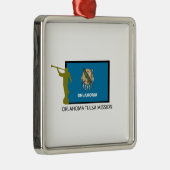 CTR OKLAHOMAS TULSA AUFTRAG-LDS SILBERNES ORNAMENT (Rechts)
