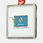 CTR OKLAHOMAS TULSA AUFTRAG-LDS SILBERNES ORNAMENT (Links)