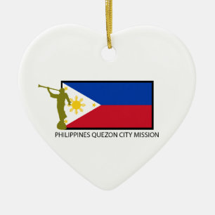 CTR PHILIPPINEN QUEZON-STADT AUFTRAG-LDS KERAMIKORNAMENT