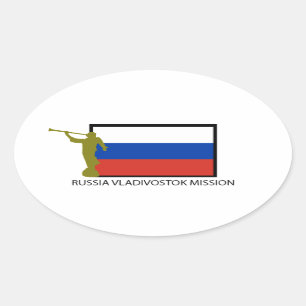 CTR RUSSLANDS WLADIWOSTOK AUFTRAG-LDS OVALER AUFKLEBER