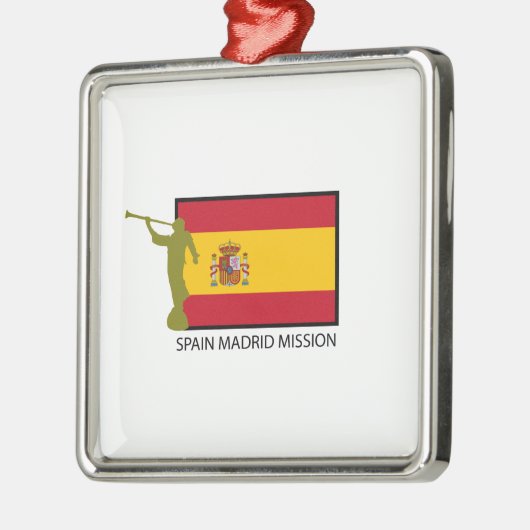 CTR SPANIENS MADRID AUFTRAG-LDS SILBERNES ORNAMENT (Links)