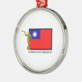 CTR TAIWANS TAIPEH AUFTRAG-LDS SILBERNES ORNAMENT (Links)
