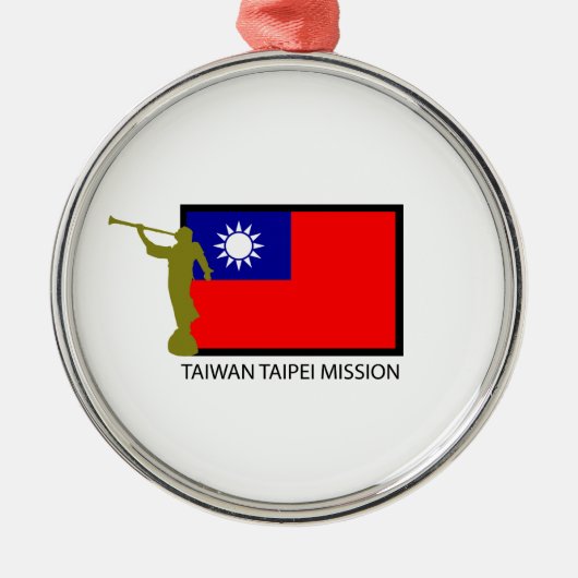 CTR TAIWANS TAIPEH AUFTRAG-LDS SILBERNES ORNAMENT (Vorne)