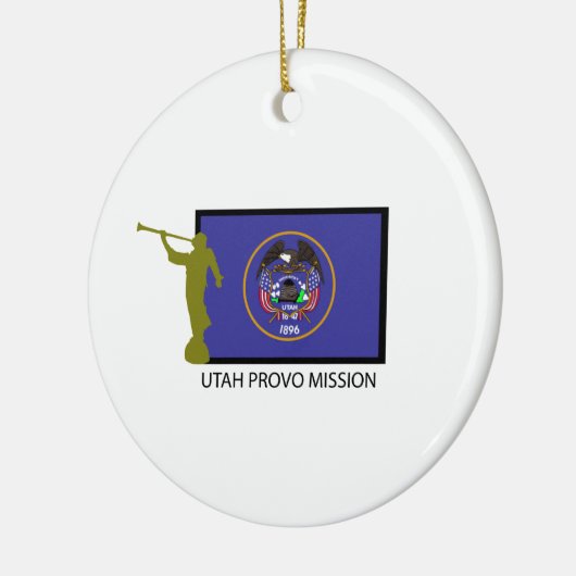 CTR UTAHS PROVO AUFTRAG-LDS KERAMIKORNAMENT (Links)